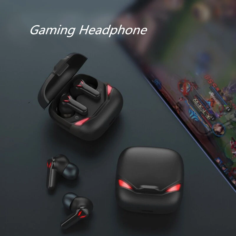 Bluetooth gaming headset, low latency headset, high-fidelity bass touch headset with microphone