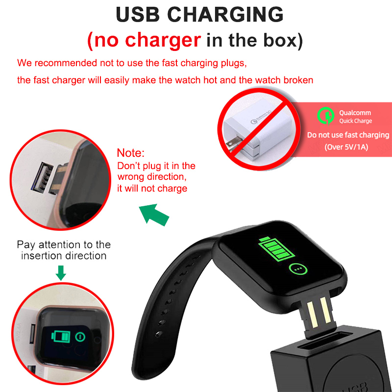 Y68 Smart Bracelet Sport Fitness Pedometer Color Screen Walking Step Counter Sport Watches