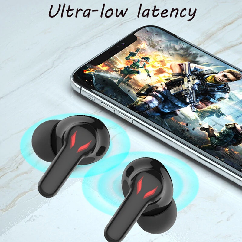 Bluetooth gaming headset, low latency headset, high-fidelity bass touch headset with microphone