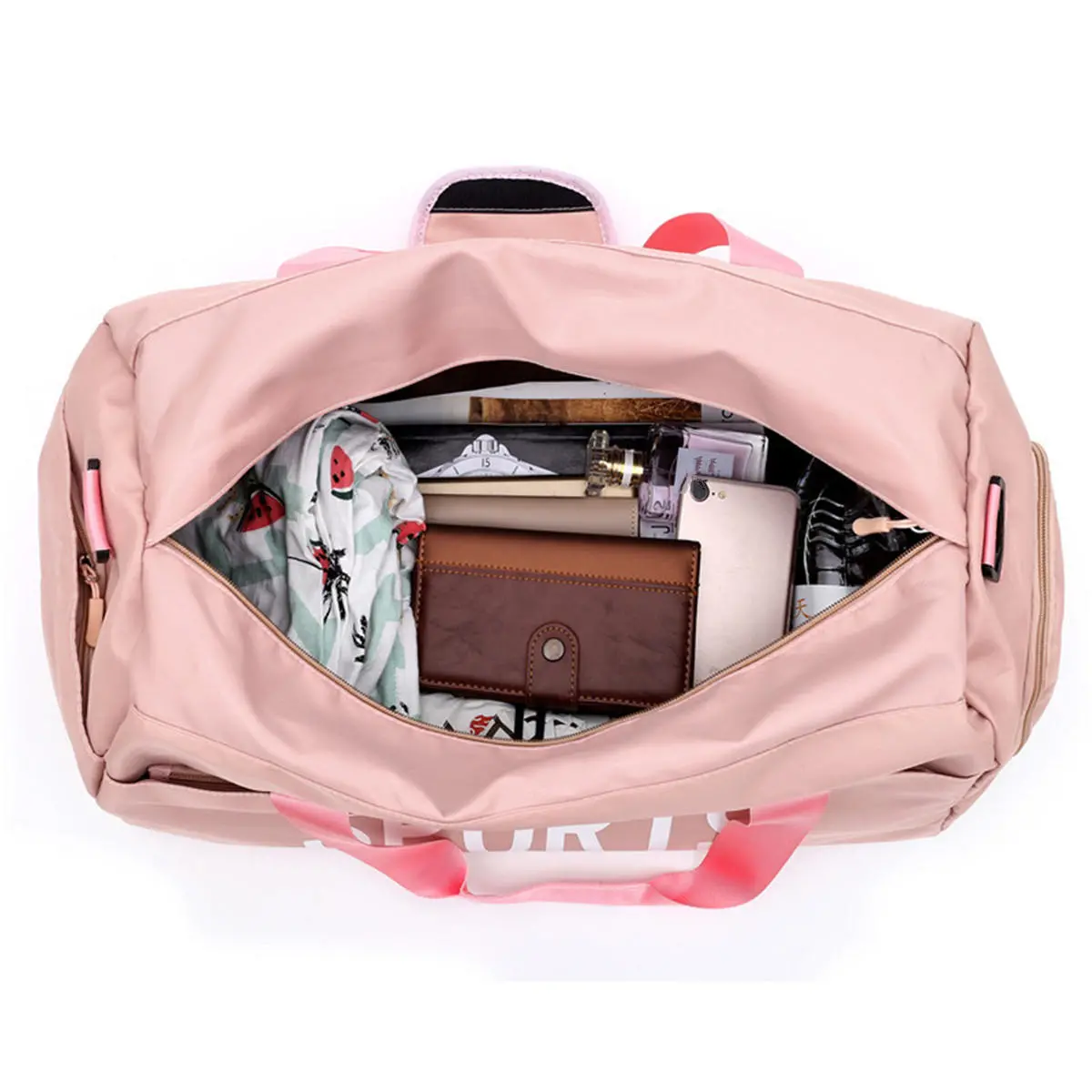 Waterproof Oxford Cloth Shoulder Bag Wet-dry Seperation Shoes Bag Fitness Yoga Handbag Travel
