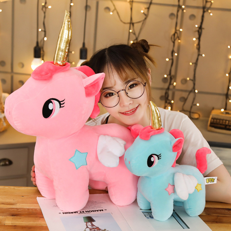 Unicorn soft plush toy baby animal toys kids appease sleep pillow doll birthday gifts for girls