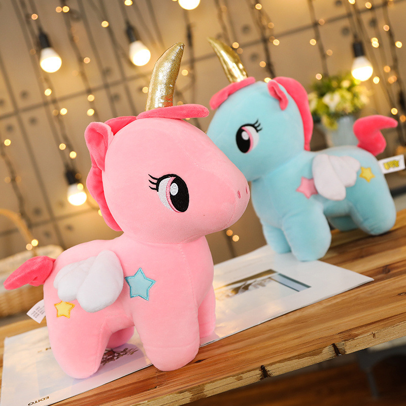Unicorn soft plush toy baby animal toys kids appease sleep pillow doll birthday gifts for girls