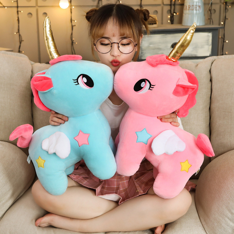 Unicorn soft plush toy baby animal toys kids appease sleep pillow doll birthday gifts for girls