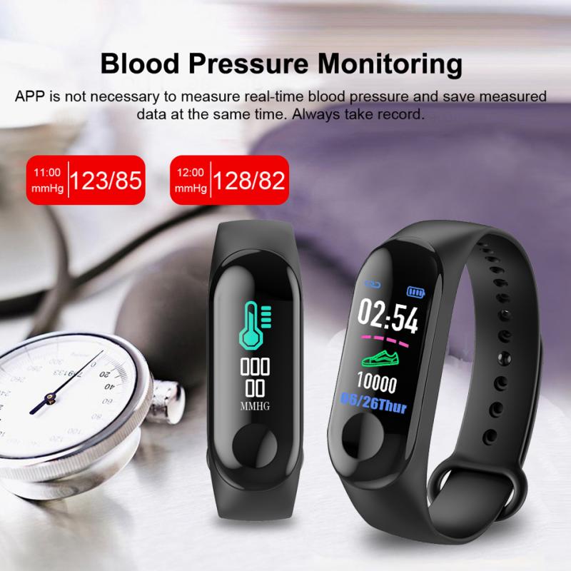 Sport  smart watch bracelet smartwatch m3pro smart bracelet for women smart blood pressure monitor