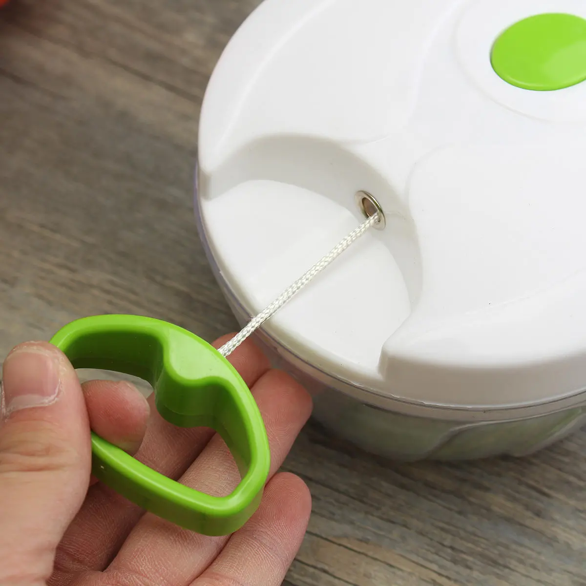 Manual Pull Rope Food Vegetable Blender Meat Chopper Hand Held Pulling Slicer Mincer