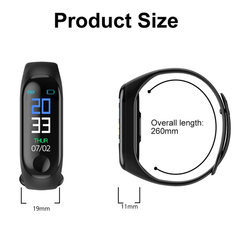 Sport  smart watch bracelet smartwatch m3pro smart bracelet for women smart blood pressure monitor