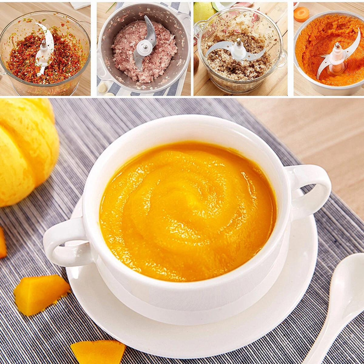 5L Electric Meat Grinder 220V 50Hz 200-300W Blender Mincer Mixer Food Processor Machine