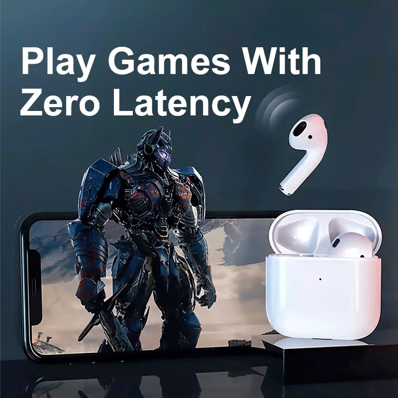 New tws pro 4 bluetooth 5.0 wireless headphones tws earbuds sports in-ear wireless stereo headphone