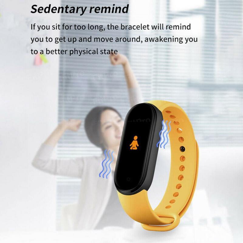 New m5 smart bracelet with depression and heart rate monitor, smart fitness watch