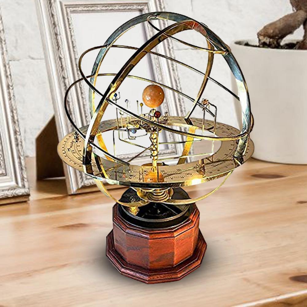 Large solar system model solar system metal table decoration home decoration planet orbit model