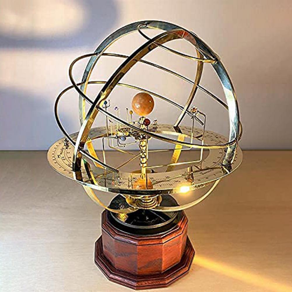 Large solar system model solar system metal table decoration home decoration planet orbit model
