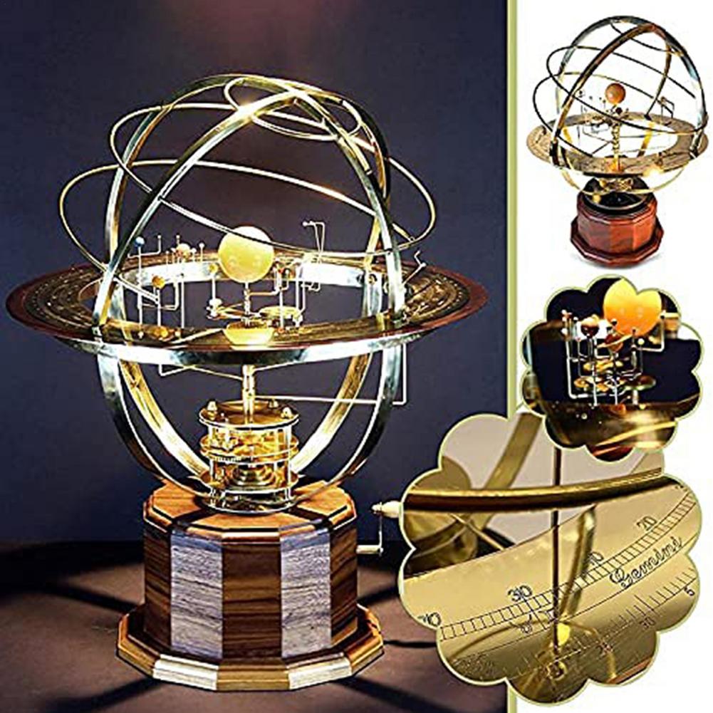 Large solar system model solar system metal table decoration home decoration planet orbit model