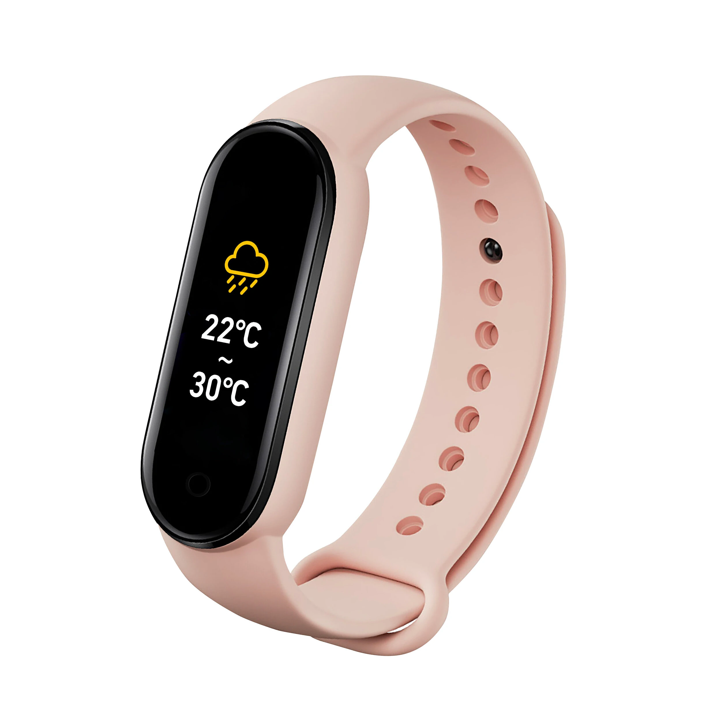 M6 0.96 inch touch screen heart rate blood pressure measurement sleep USB charging smart watch