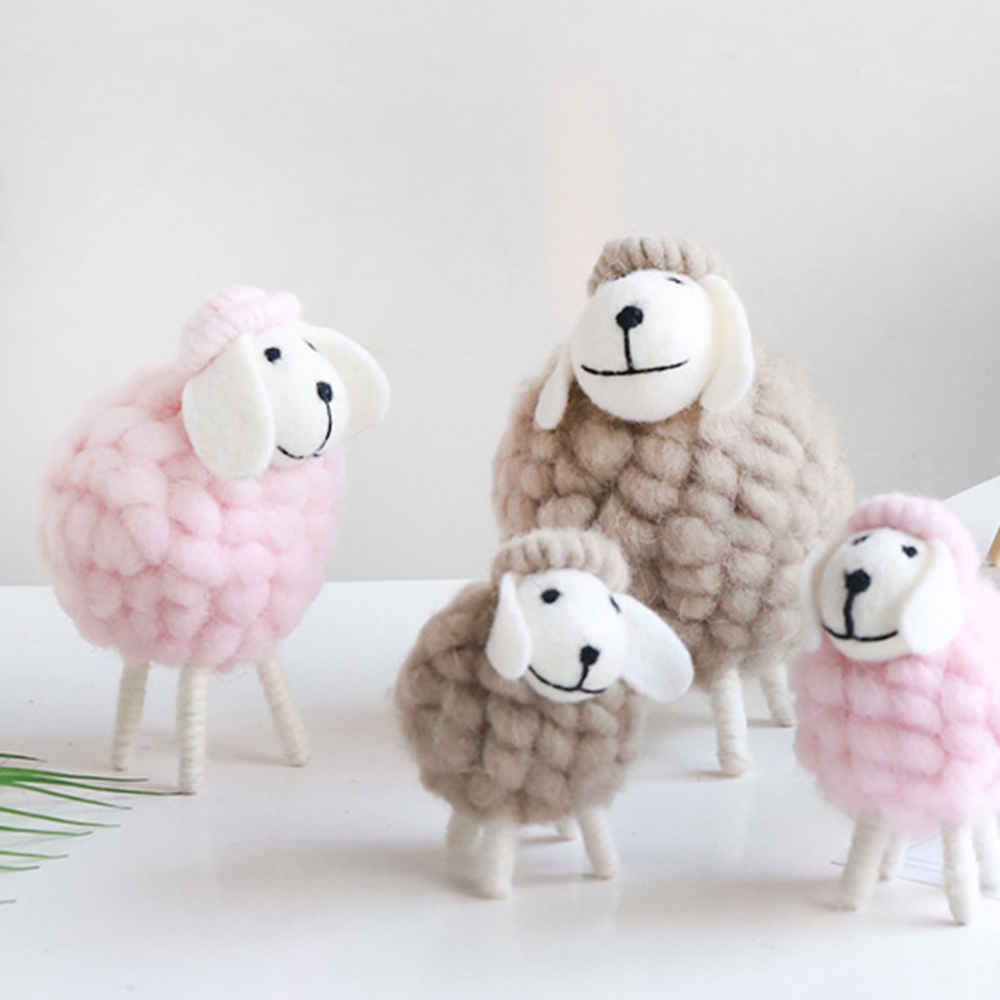 Mini felt table ornament for children fluffy toy table decoration home furniture gifts for children