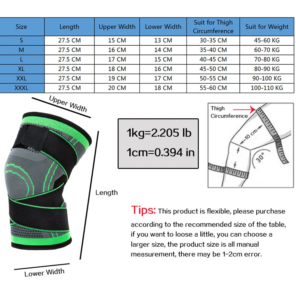 Sports knee pads men's compression elastic support fitness equipment basketball protective bandage