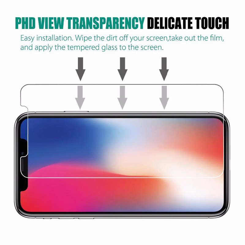 4Pcs Protective glass on For iPhone 13 12 11 Pro XS Max XR 7 8 Plus screen protector Tempered glass