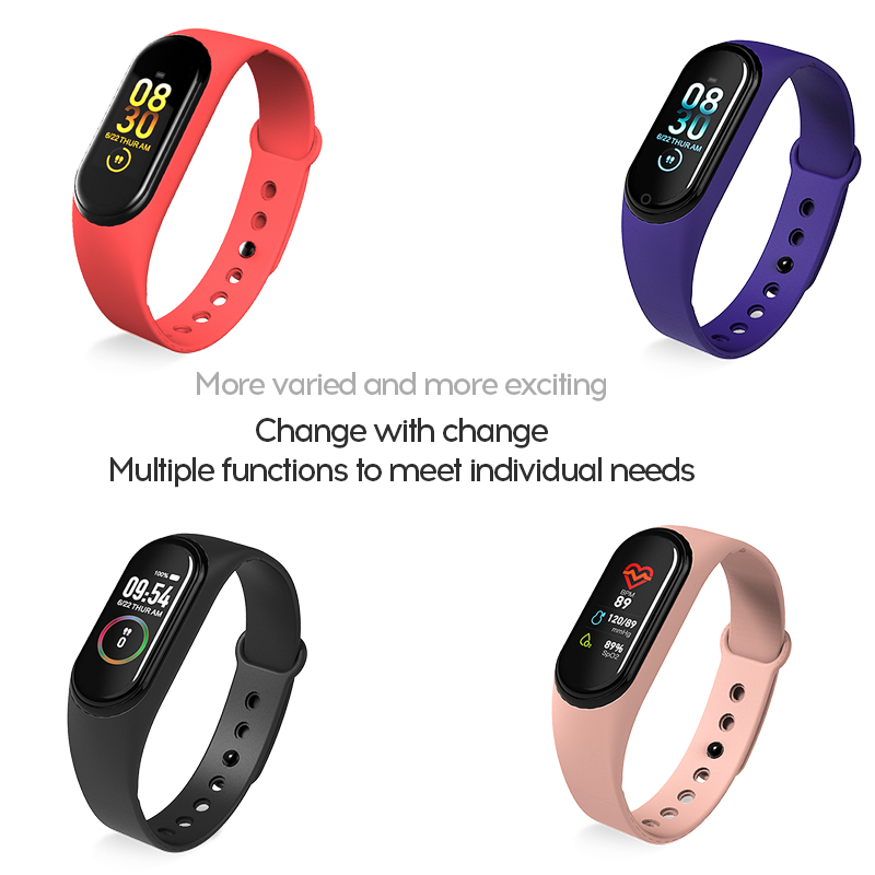New m4 sports smart bracelet with depression and heart rate monitor, fitness smart watch