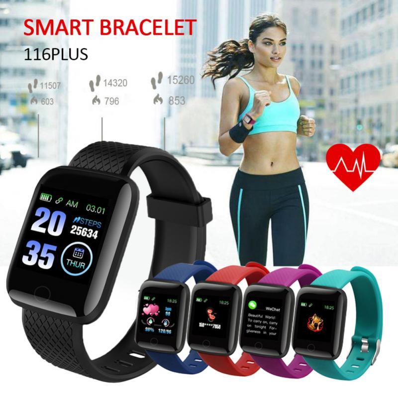Women's 116plus sports smart watch, men's and women's smart watch with heart rate strap