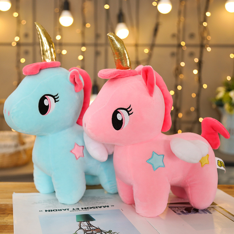 Unicorn soft plush toy baby animal toys kids appease sleep pillow doll birthday gifts for girls