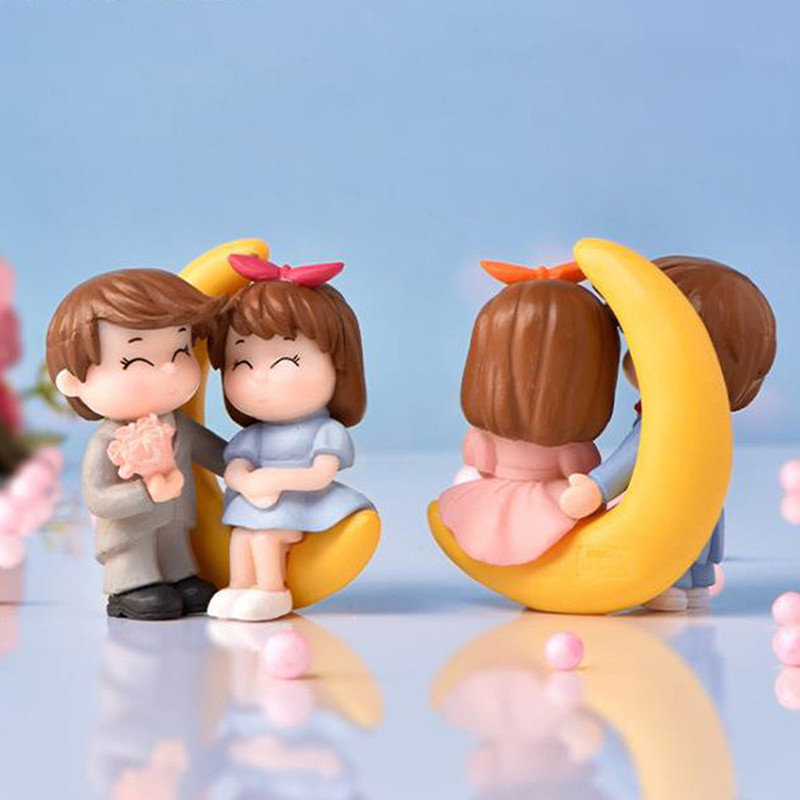 Fairy tale garden dolls grandpa couple accessories mini couple dolls home decoration ornaments