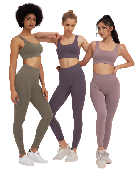2022 new seamless folded peach hip lift yoga pants sports yoga fitness suit Pilates fitness run