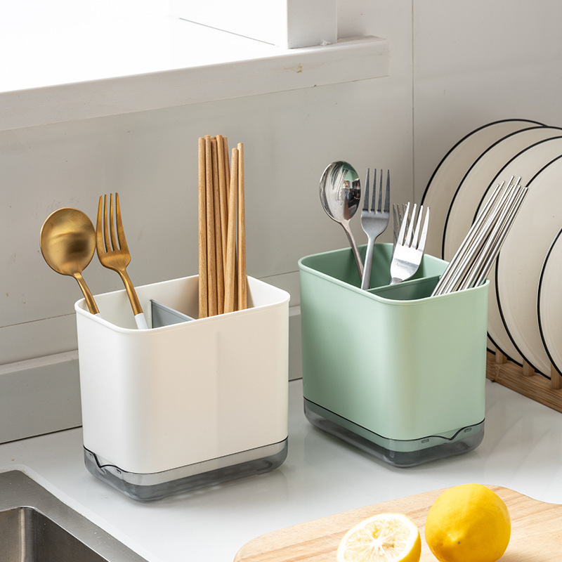 Multifunctional tableware creative grid rack, spoon drainer, chopsticks, forks, kitchen utensils