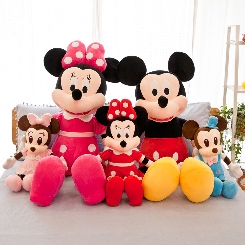Disney Plush Mickey Mouse Plush Toy Cartoon Mouse Stuffed Doll Toys Birthday Christmas Gift for Kids