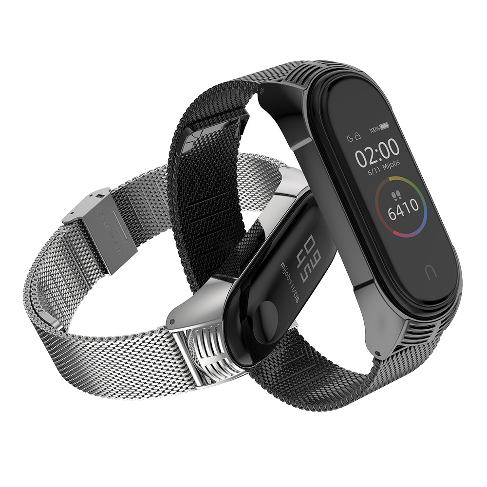 Metal Watch Band Milan Stainless Steel Watch Strap for Xiaomi Mi band 4 Smart Watch Non-original