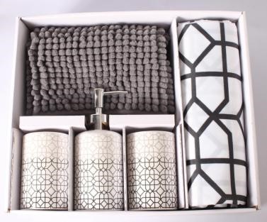 17 pcs bathroom set