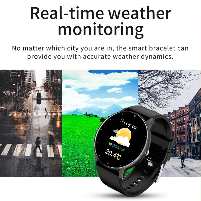 Male and female smart watch full touch screen ip67 water resistance, bluetooth, for android and ios