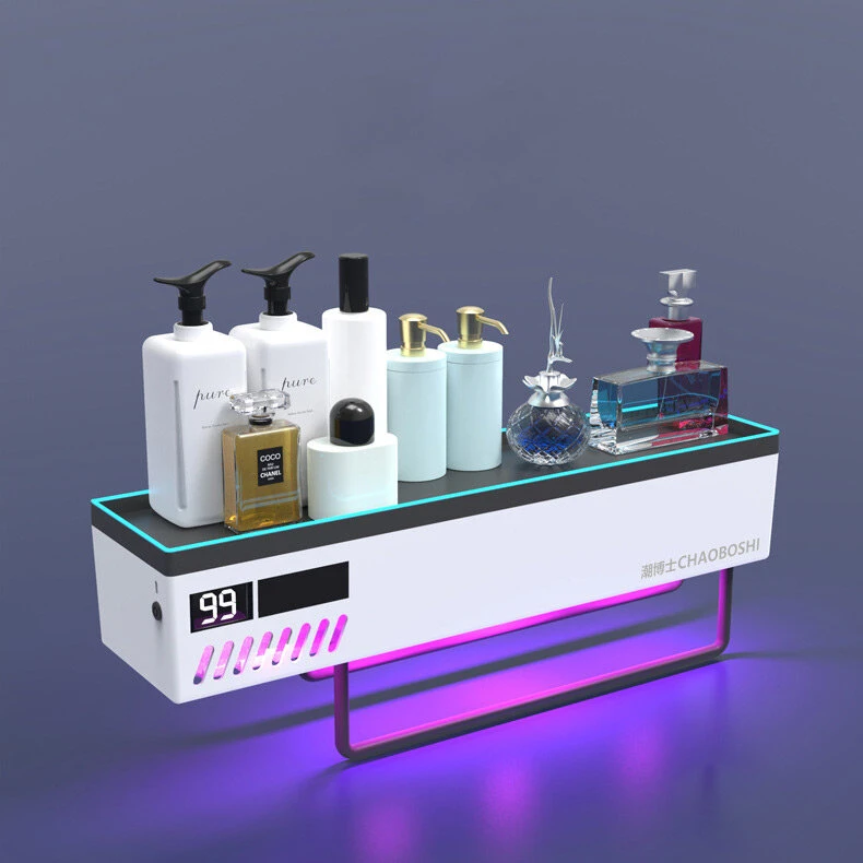 99.99% UV Sterilization Rate Toothbrush Sterilizer Holder Bathroom Storage Rack With Visualize Sreen
