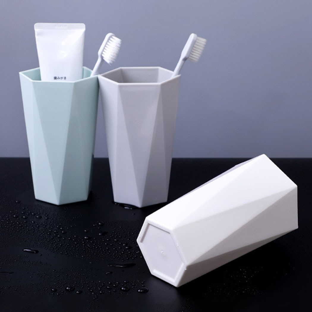Plastic Cup Toothbrush Holder Washing Drinking Home Bathroom Travel Supplies Brush Teeth Cup