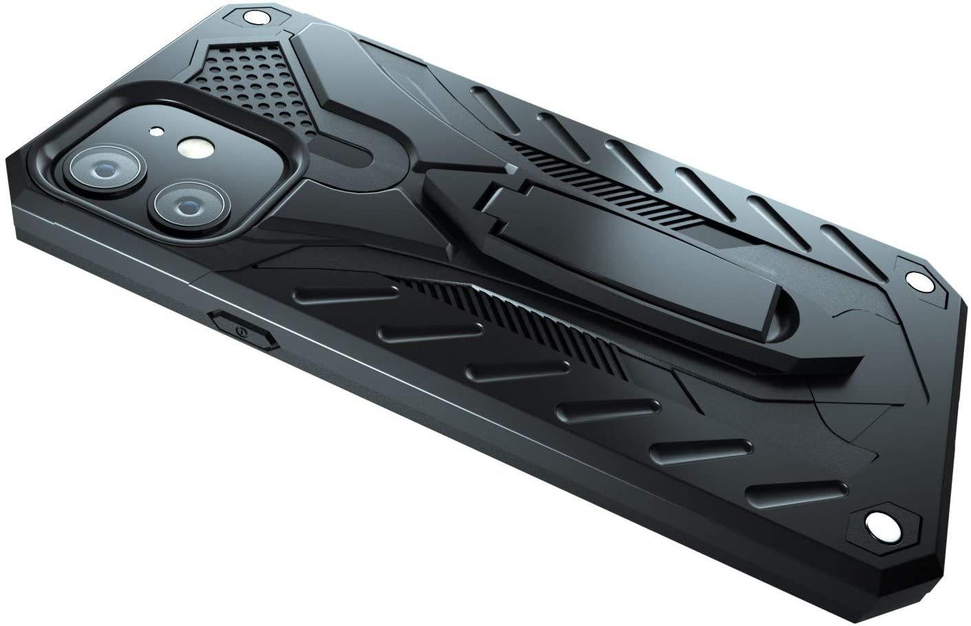 iPhone 12 Pro Case with Kickstand, Military Grade 12ft. Drop Tested - Blue