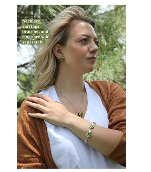 Pendant Necklace with Birthstone Crystals for 12 Months, Jewelry Gifts for Women