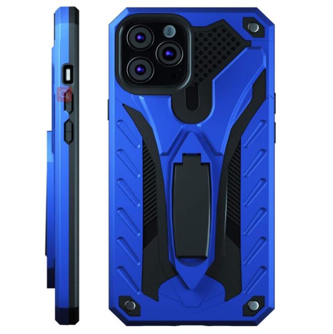 iPhone 12 Pro Case with Kickstand, Military Grade 12ft. Drop Tested - Blue