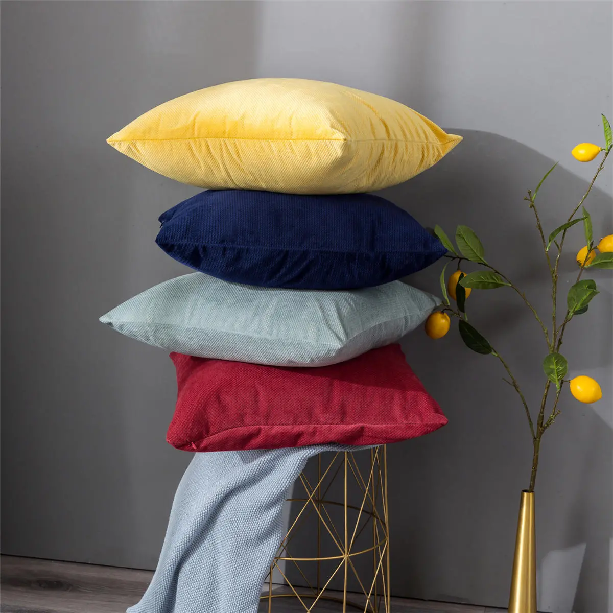 Square Throw Pillow Cover Cushion Seat Sofa Waist Case Home Room Decoration Pillow Case