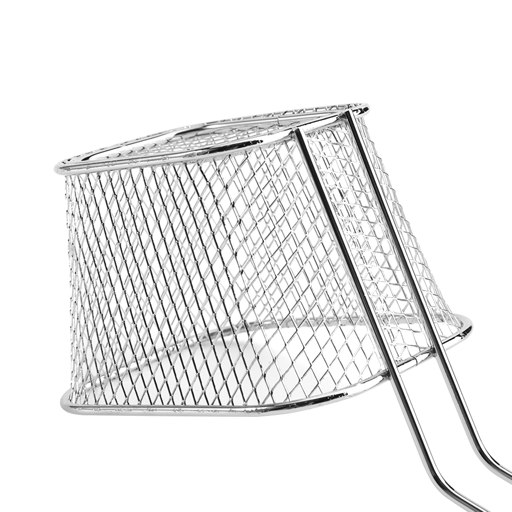 8pcs stainless steel chips deep fry baskets presentation food strainer tool kitchen basket tool