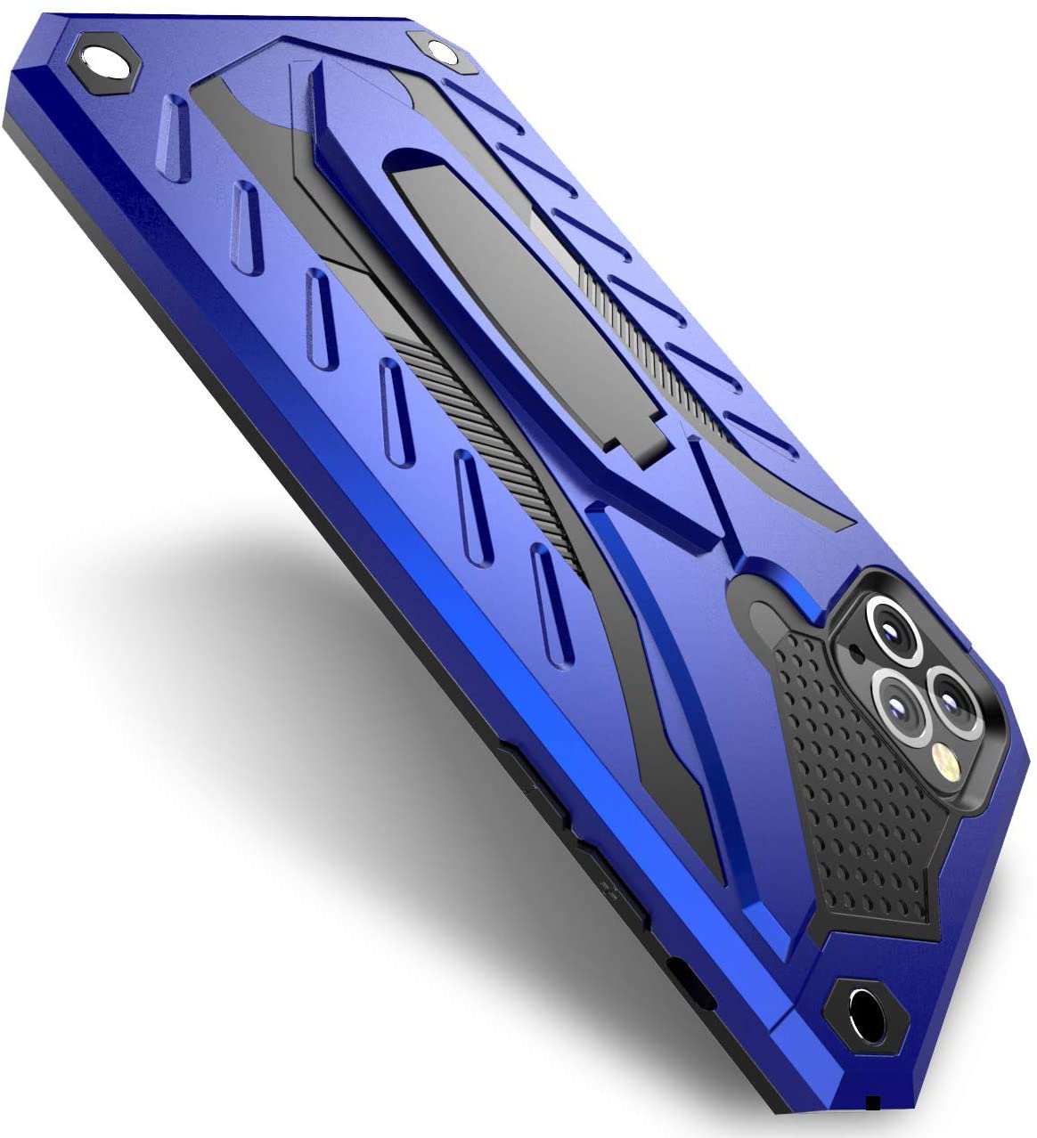 iPhone 12 Pro Case with Kickstand, Military Grade 12ft. Drop Tested - Blue