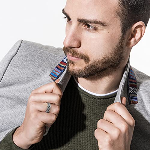 King Will Intertwine 8mm Spinner Ring Stainless Steel Fidget Ring Anxiety Ring for Men