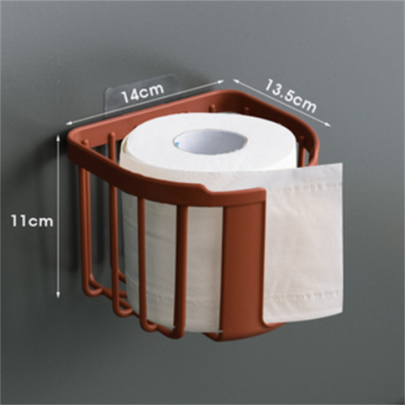 Wall mounted self-adhesive toilet paper rack bathroom kitchen accessories paper towel box