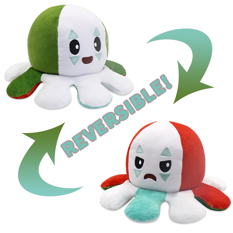 New birthday plush iron man stuffed iron man reversible toys cotton multifunction newcomer sad toy