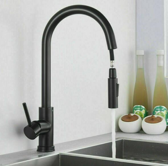 Stainless Steel Kitchen Sink Faucets Mixer Smart Touch Sensor Pull Out Hot Cold Water Mixer Tap