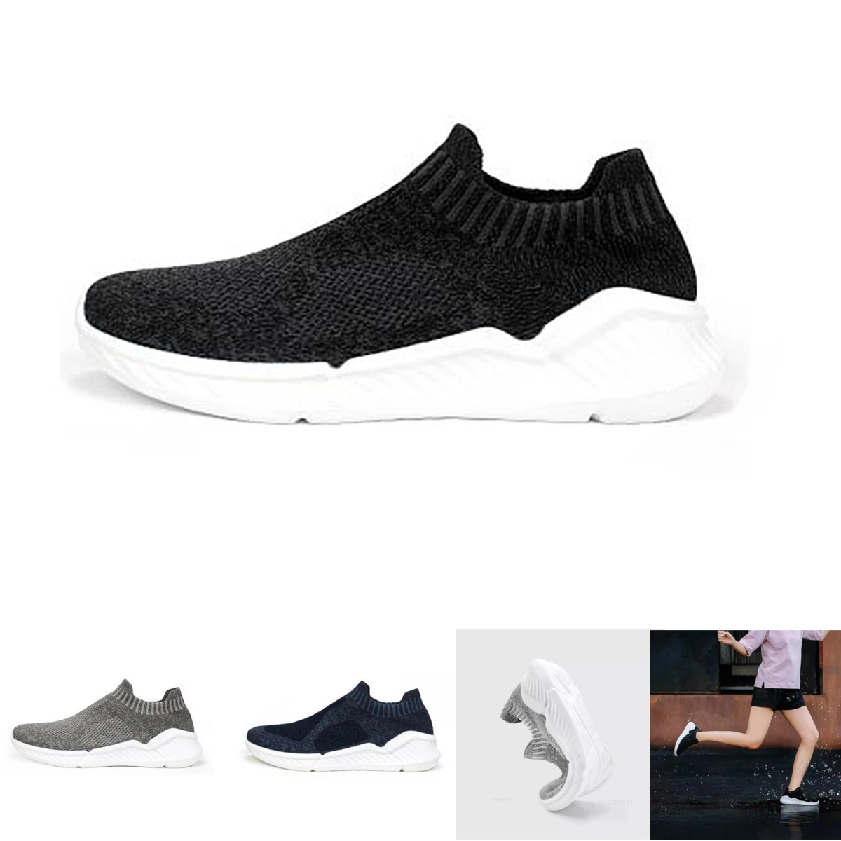 Antibacterial Waterproof Men's Sneakers Ultralight Breathable Comfortable Sports Walking Running