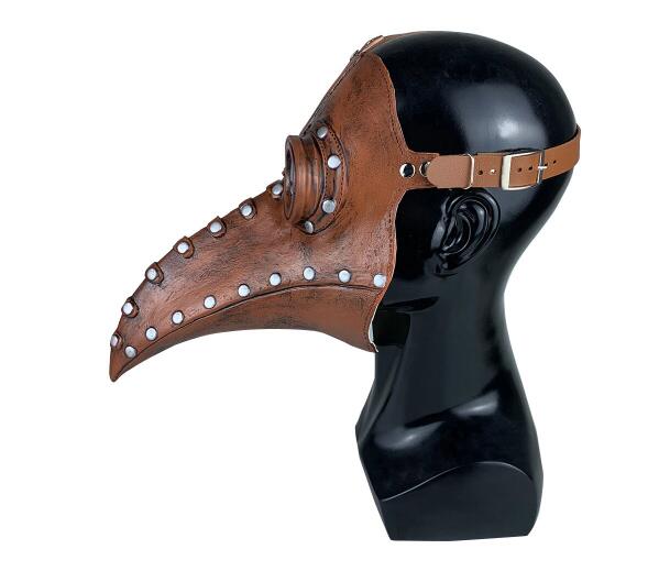 Halloween Medieval Steampunk Plague Doctor Bird Mask Latex Long Nose Halloween Event Cosplay Props