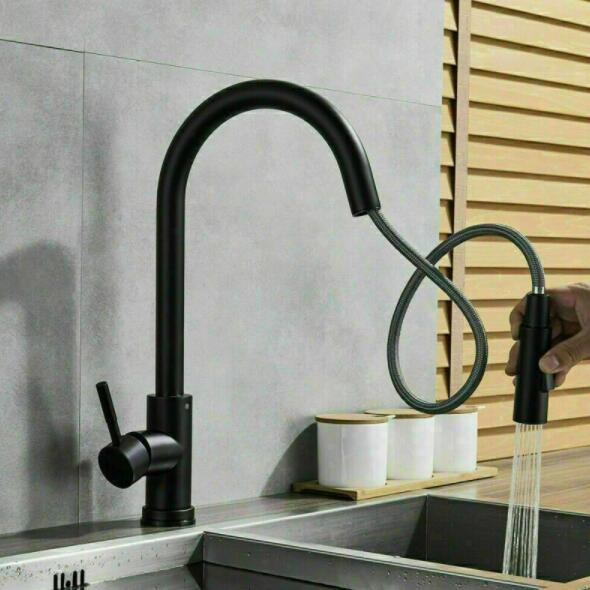 Stainless Steel Kitchen Sink Faucets Mixer Smart Touch Sensor Pull Out Hot Cold Water Mixer Tap