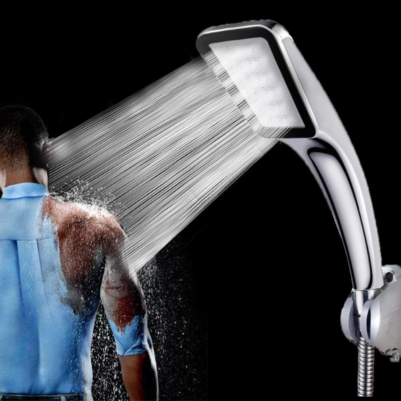 Square Shower Head Saving Nozzle High Pressure Shower Head Bathroom Accessories Sprayer Shower