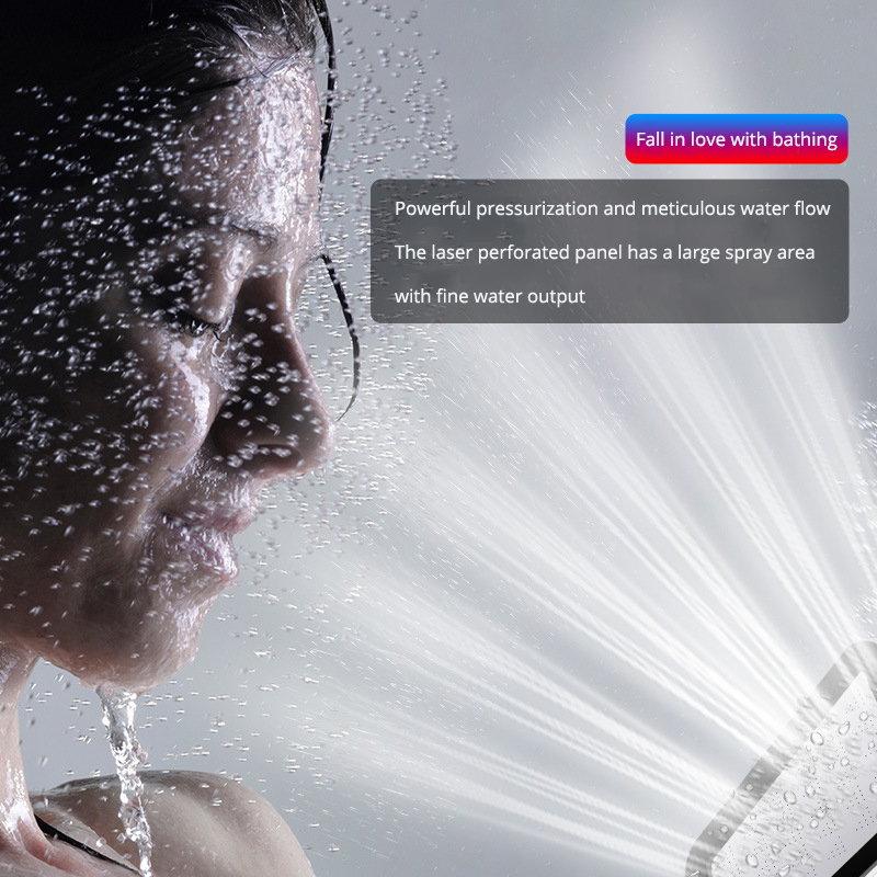 Square Shower Head Saving Nozzle High Pressure Shower Head Bathroom Accessories Sprayer Shower