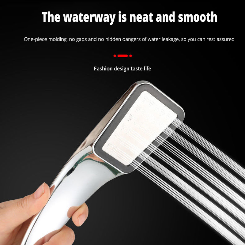 Square Shower Head Saving Nozzle High Pressure Shower Head Bathroom Accessories Sprayer Shower