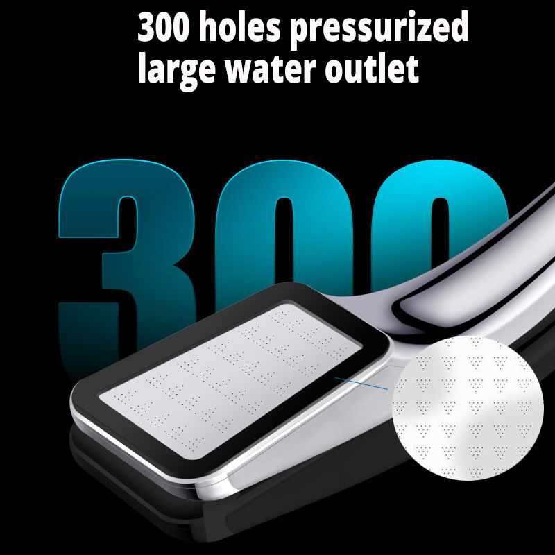 Square Shower Head Saving Nozzle High Pressure Shower Head Bathroom Accessories Sprayer Shower