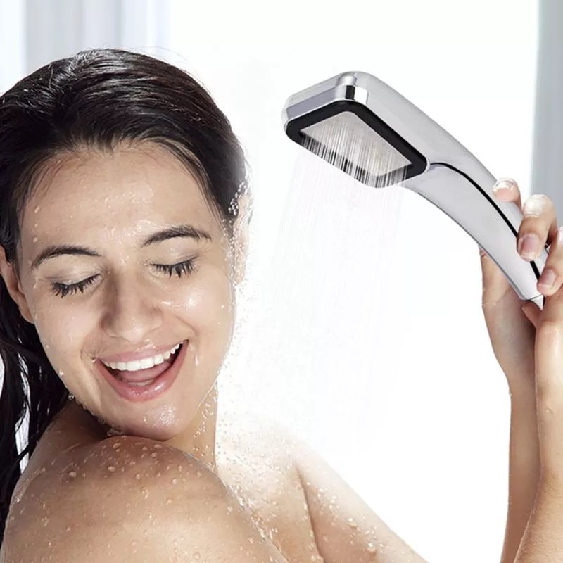 Shower Head High Pressure Rainfall Water Saving Flow With Spray Water Saving Bathroom Accessories